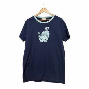 LANVIN Paris MC Print Mother & Daughter Navy Blue Tee NWT XL